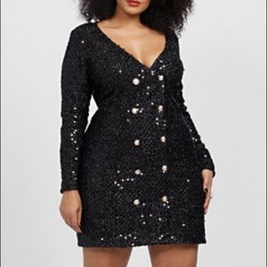 Sequin Blazer Dress